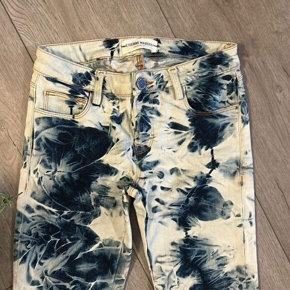 ETIENNE MARCEL LOS ANGELES TIE DYE SKINNY JEANS SIZE 26 - Picture 3 of 7